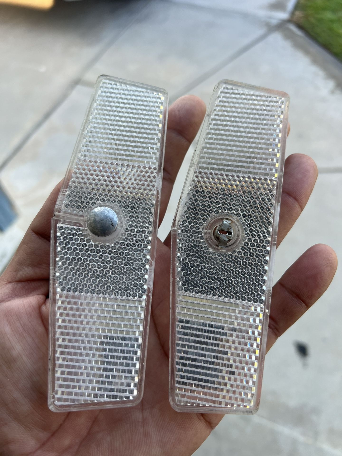 Vintage Clear Wheel Reflectors 70’s