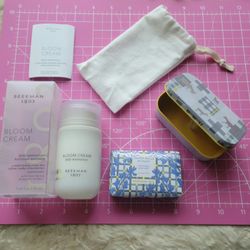 3pc BEEKMAN 1802 Goat Milk Cream/Soap/TIN Bundle + 6 High-End Freebies 