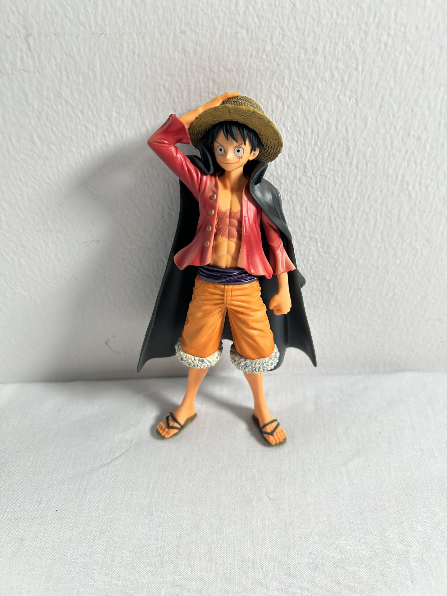 One Piece Figurine Monkey D Luffy Figurine PVC 6.5" Tall Straw Hat Pirate Anime 
