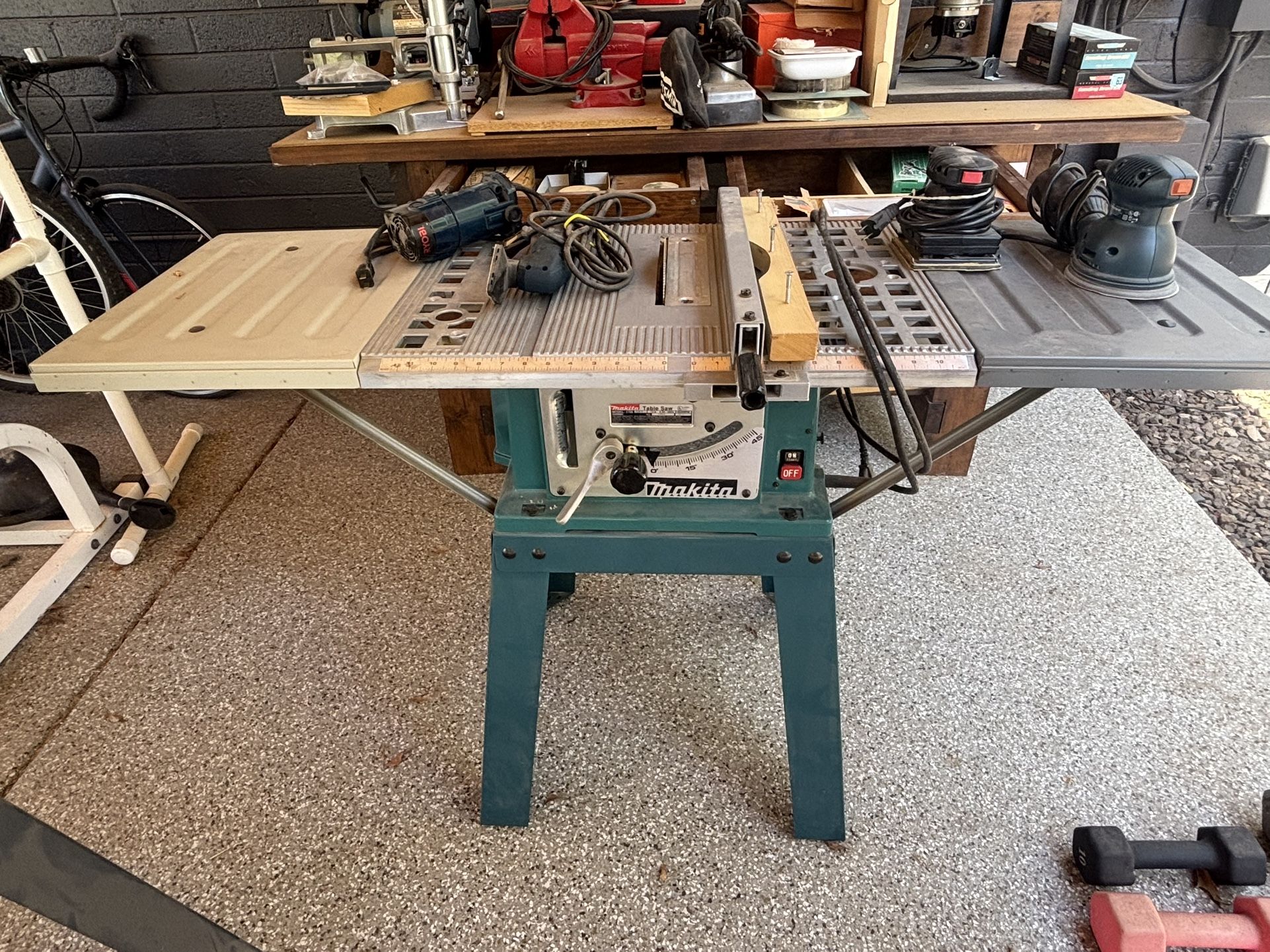 Woodworking Bench & All Tools, Saws, Accessories