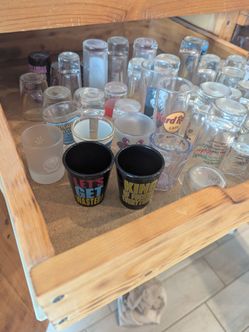 Shot glasses assorted 40+