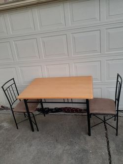 Table and chairs