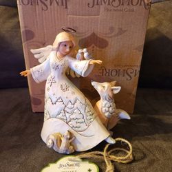 2016 Jim Shore Heartwood Creek White Woodland "Blessed Be All Creation" Figurine