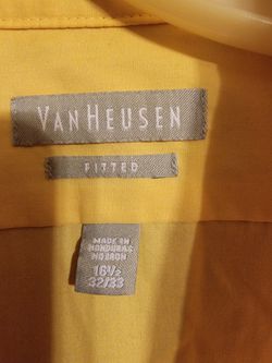 Van Heusen, Gold, Fitted Button Up Thumbnail