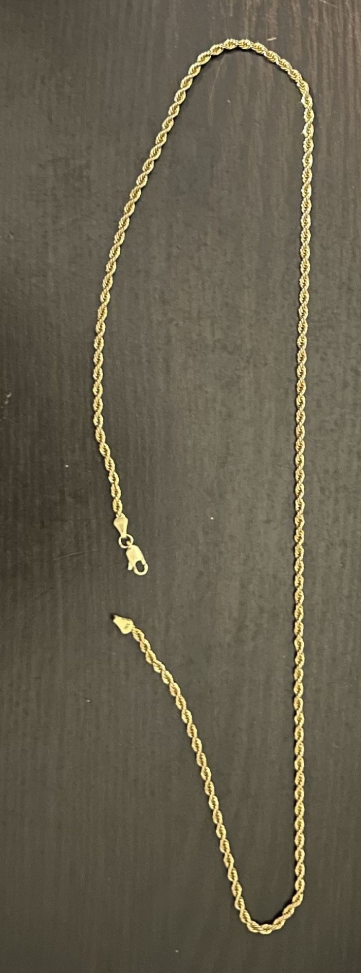 gold rope chain (read description)