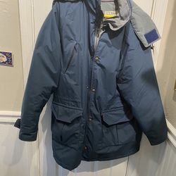 LL Bean Mens Size Large Tall Thinsulate and Gore-Tex Parka with Hood