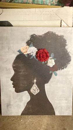 Melanated Woman wall pic