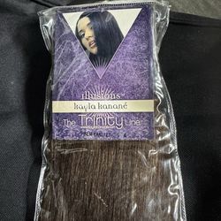 Illusions Kayla Kanané 12” 4-CH BRN 100% Hair