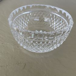 WATERFORD Crystal Alana Pattern Small Bowl Candy Dish  4" Diameter