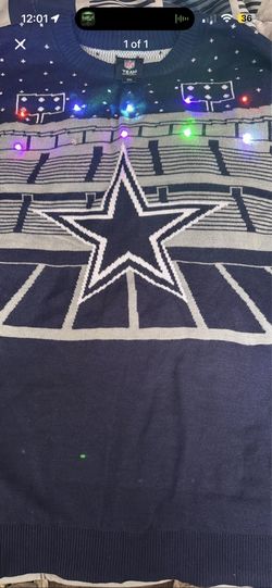 Dallas cowboys led bluetooth ugly sweater