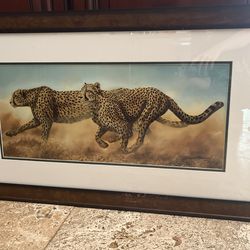 Liquid Gold By Andrew Bone - Painting - Cheetah’s 