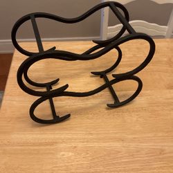 Elegant Black Metal Wine Rack  Pottery Barn