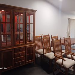 Dining table and China cabinet 