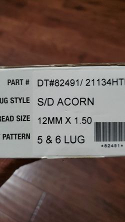 lug nuts 12mmx1.50