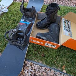 Men's Snowboard and 12" Boots