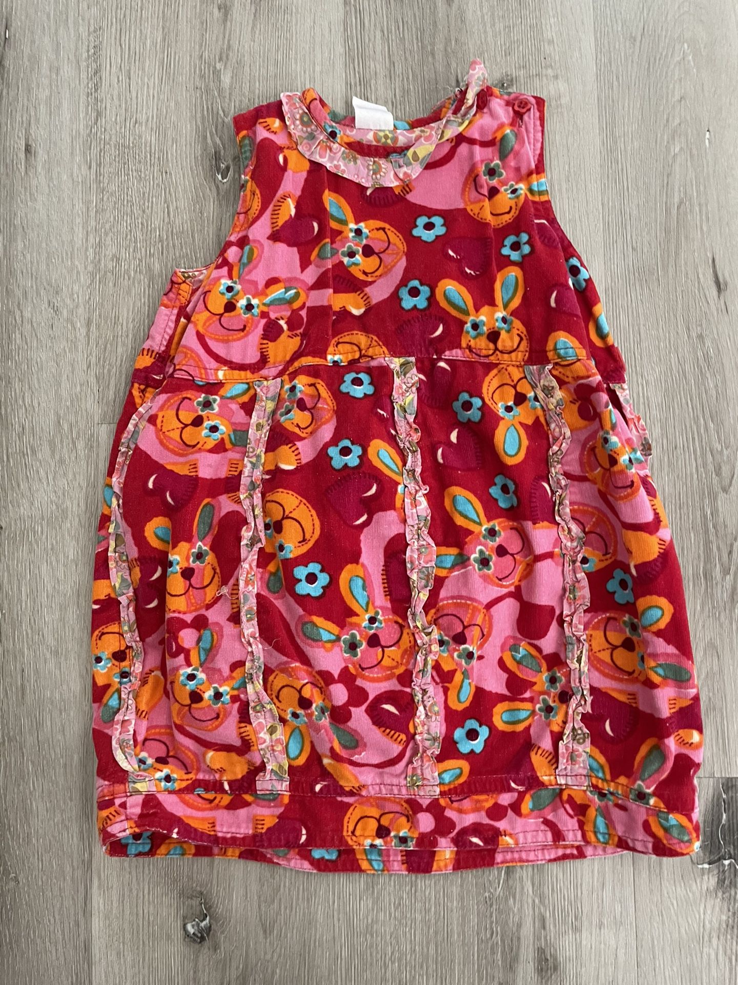 Colorful Dress With Flowers 3yrs