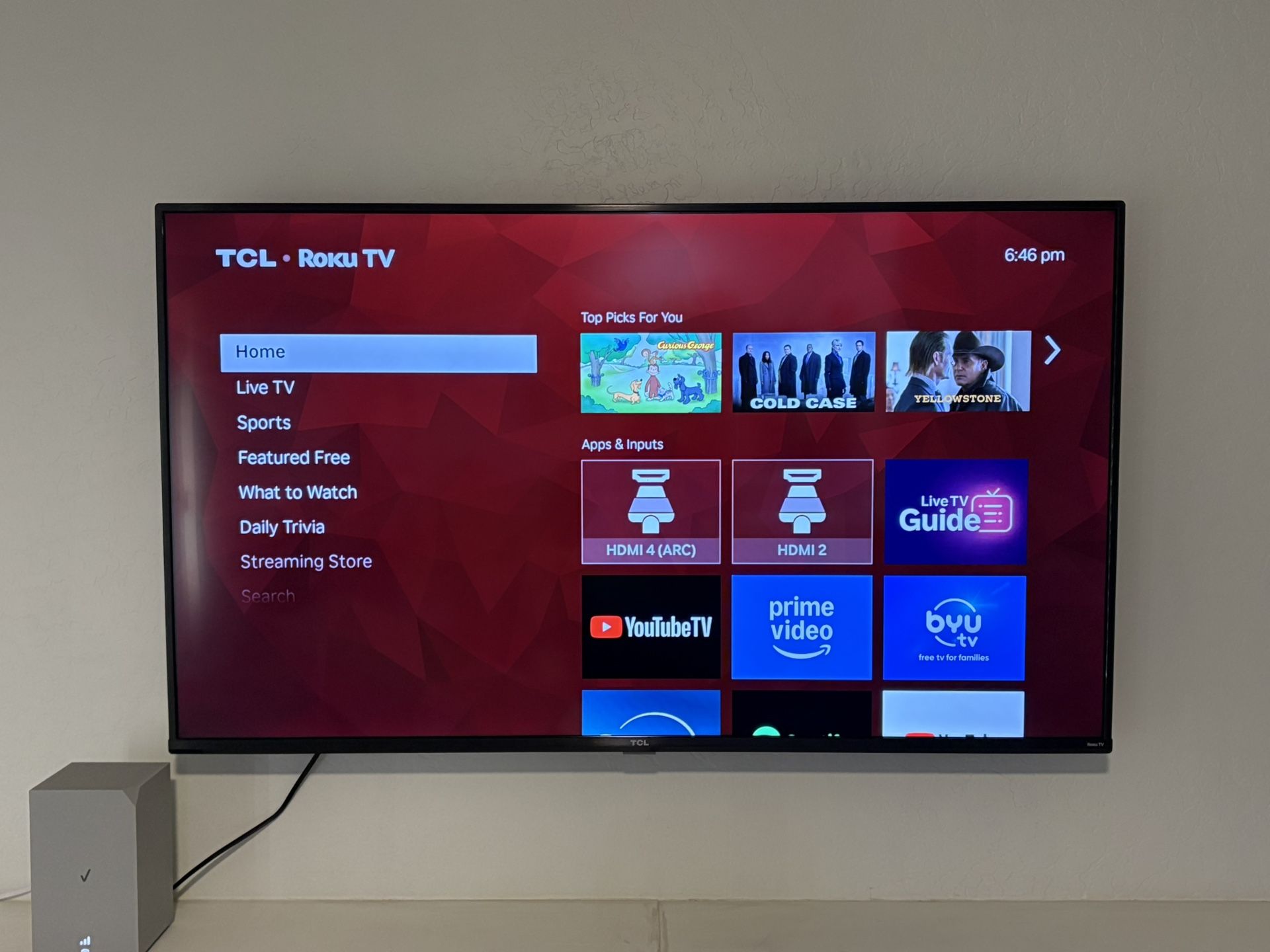 TCL 55” Roku Smart TV