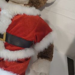 Build A Bear monkey in Santa Christmas costume Santa's outfit 