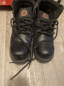 Black Steel Toe Boots