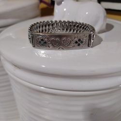Mid Century Vtg Pitman & Keeler Sterling Silver Expansion Bracelet 