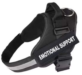 Emotional Support Dog Harness Black Vest