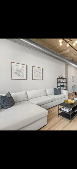 Off-white/cream Crate & Barrel