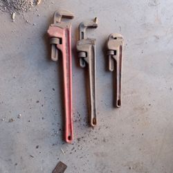 Set Of Pipe Wrenches