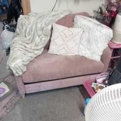 Small Pink Loveseat 