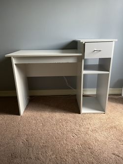 42 Inch White Desk
