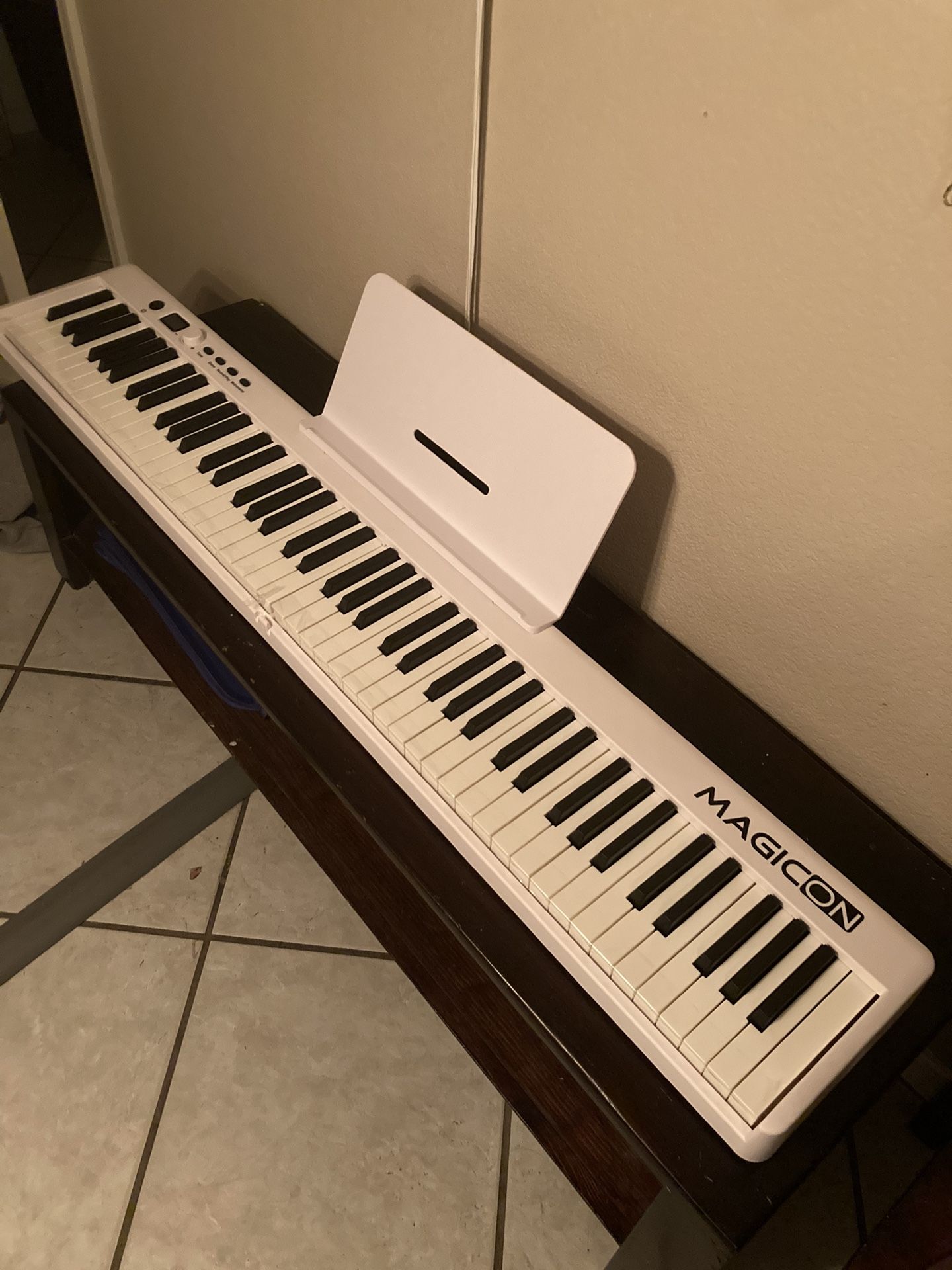 Magicon Foldable 88 Key Piano - New / White