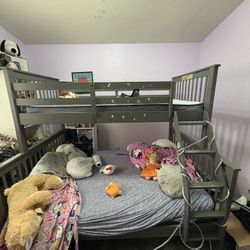 Bunk Beds Dark Gray 