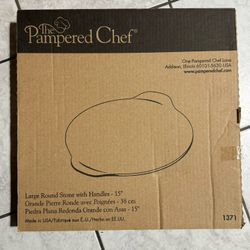 Pampered Chef Large Round Stone 15”