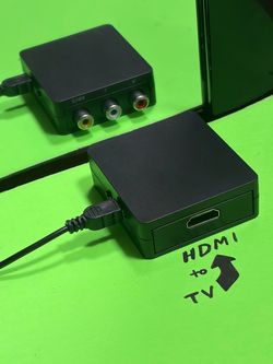 Mini AV2HDMI 1080P RCA Composite CVBS AV to HDMI Converter Box Adapter Upscaler TV HDTV VHS VCR DVD PS2 Wii N64 Retro Gaming