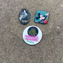Assorted Disney Anniversary Pin Back Buttons