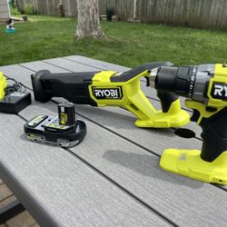 Reciprocating Saw and Drill Cordless 