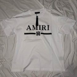 AMIRI White Tee (Black Letter Logo)