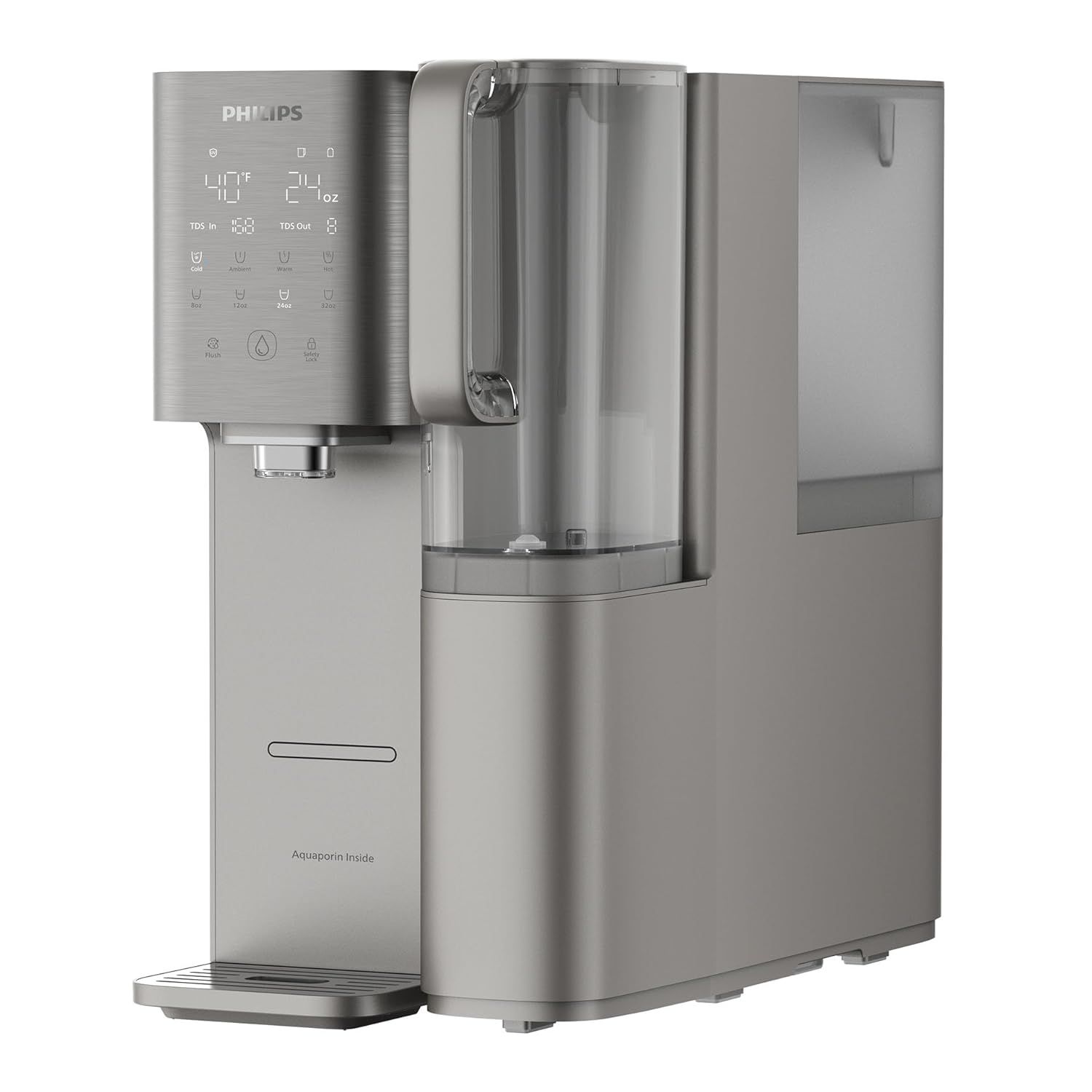 everse Osmosis Water Filter Countertop, Philips 40Β°F Cold Water Countertop RO System 6 Stage Filtration with UV Light