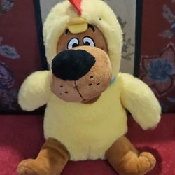 EASTER SCOOBY-DOO RUZ YELLOW CHICK COSTUME PLUSH TOY 8" PRE-OWNED