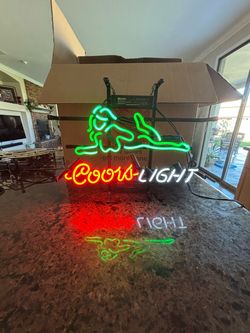 Coors Light Neon Bar Sign