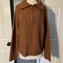 Universal Thread Rust Cowl Neck Sweater