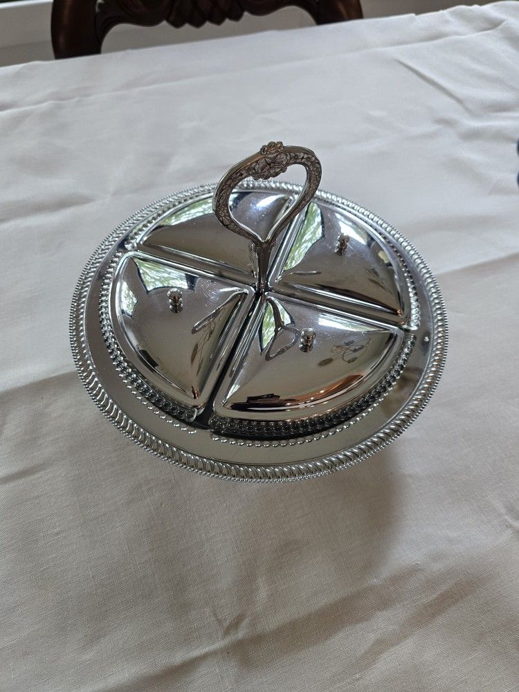 Antique divided serving dish