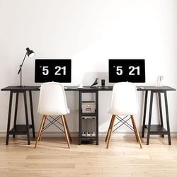 Workstation Business Office 2 Person Desk, With Storage
