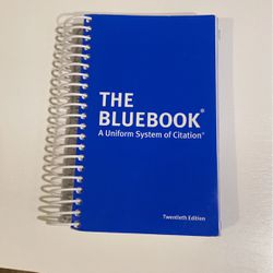 "The Bluebook: A Uniform System Of Citation" 20th Edition