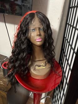Two-tone wig, lace front very beautiful salsa
