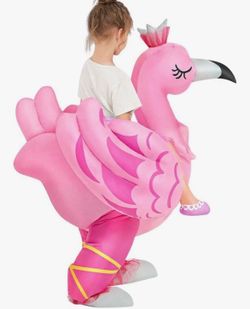 New Kids Inflatable Flamingo Costume.   4-6 years