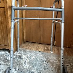 Walker with Wheels, Adjustable Walker, Folding Walker with Arm Support Walker