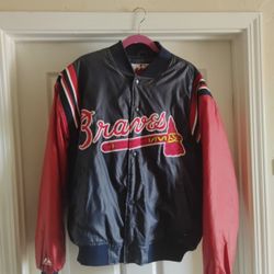 Authentic Majestic Braves Jacket 