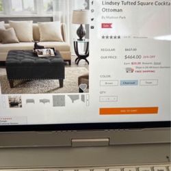 Ottoman - Lindsey Tufted Square Cocktail