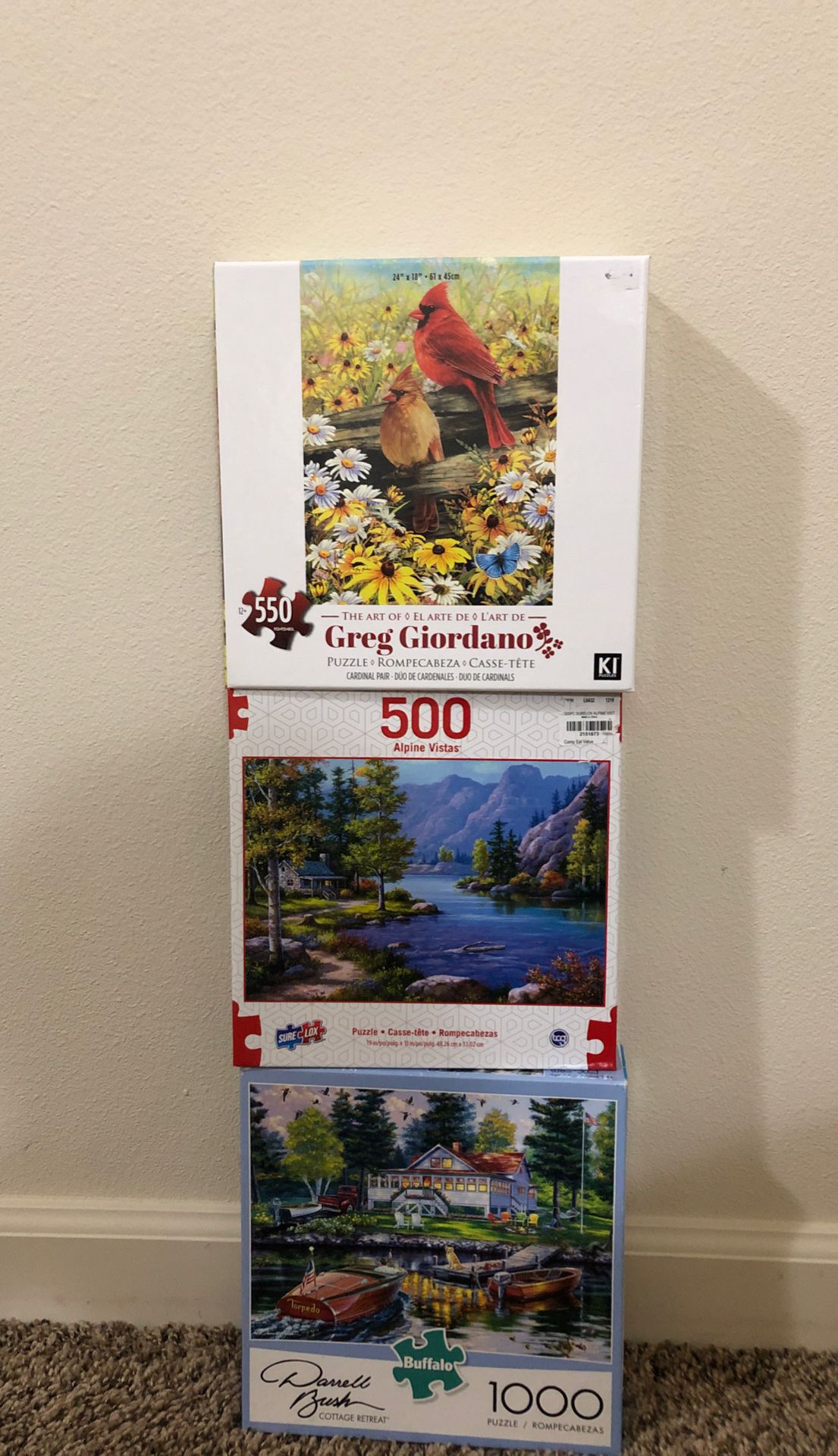 Puzzles, $15 for all, $5 each
