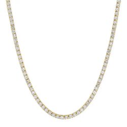 Tennis Chain Yellow Gold 4MM 18 Inch 